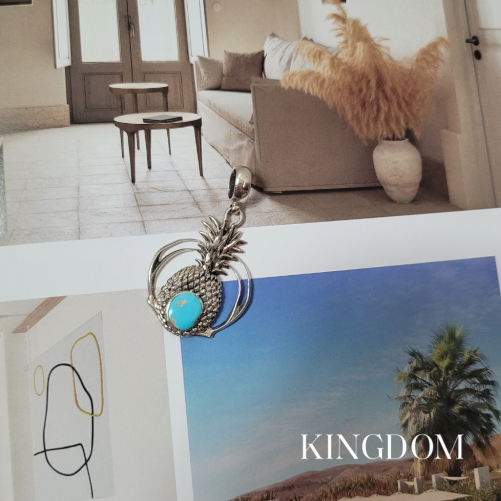Tropical Sterling Silver "De Ananas" Pendant 